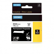 Картридж с лентой 24 мм*5.5 м для принтеров DYMO Rhino 4200, 6000, черный на белом (1734523, S0773830)