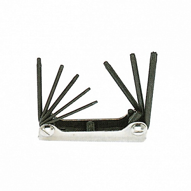 Изогнутые ключи для винтов TORX, 8шт 100943