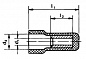 Заглушки изолирующие 4-6 мм2 {klk1150} (100 шт.)